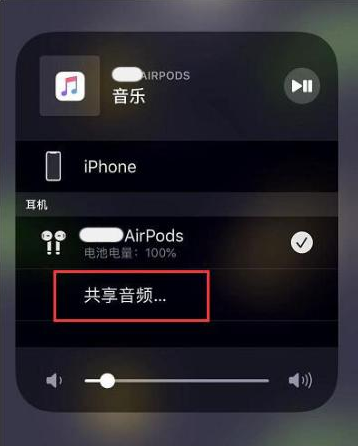 科尔沁右翼前苹果14音频维修点分享iPhone14音频共享设置方法 