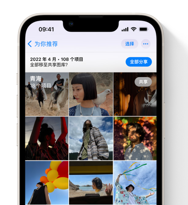 科尔沁右翼前苹果维修网点分享在 iPhone 上使用共享图库 