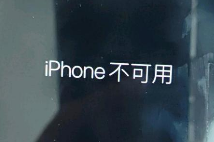 科尔沁右翼前苹果服务网点分享锁屏界面显示“iPhone 不可用”如何解决 