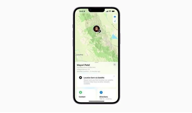 科尔沁右翼前苹果14维修分享iPhone14系列中 FindMy功能通过卫星分享位置方法教程 